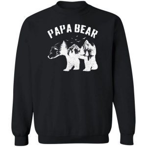 Papa Bear Best Dad Tshirt Fathers Day Father Pop Gifts Men 2