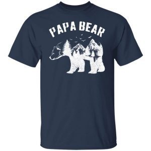 Papa Bear Best Dad Tshirt Fathers Day Father Pop Gifts Men 3