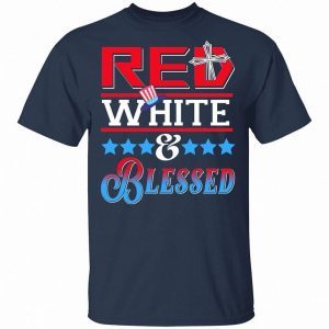 Red White And Blessed 4th of July Patriotic America 3