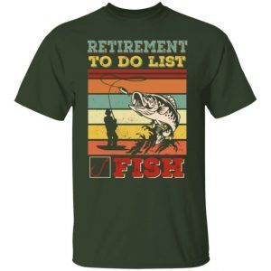 Retirement To Do List Fish Retro Vintage - Retired Fisherman Dad Gift Tee 2