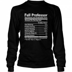Full Professor Nutritional And Undeniable Facts 2