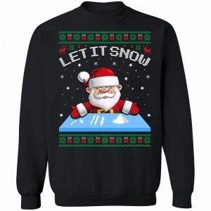 Let It Snow Cocaine Santa Adult Humor Funny Ugly Christmas 2
