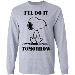 Snoopy I'll Do It Tomorrow 2
