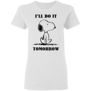 Snoopy I'll Do It Tomorrow 1