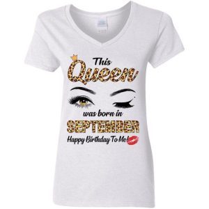 This Queen Was Born In September Shirt 4