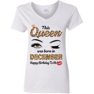 This Queen Was Born In December Shirt 4