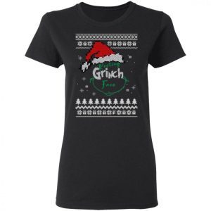 Resting Grinch Face Ugly Christmas Sweater 2