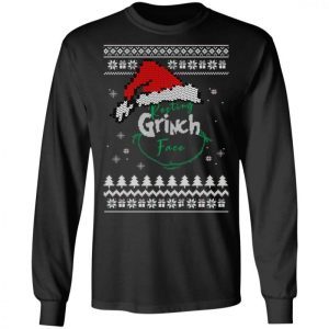 Resting Grinch Face Ugly Christmas Sweater 3