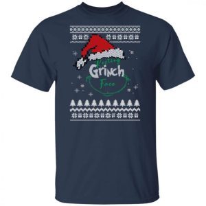 Resting Grinch Face Ugly Christmas Sweater 1