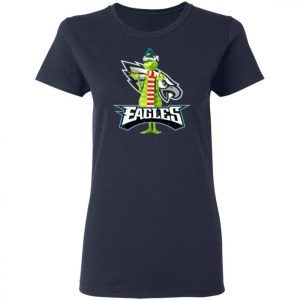 Santa Grinch Philadelphia Eagles Christmas Shirt 1
