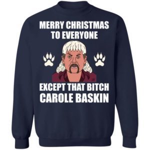 Tiger King Joe Exotic Merry Christmas To Everyone Christmas Sweatshirt 5