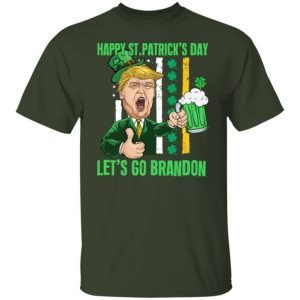 Happy St. Patrick’s Day Let’s Go Shamrock Brandon Funny Trump Shirt 3