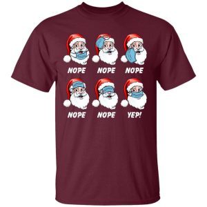 Santa Claus Wearing Mask Wrong Christmas Sweatshirt 3