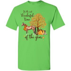 It’s The Most Wonderful Time Of The Year – Autumn Leaves Halloween Pumpkin Season Horse Lover 4