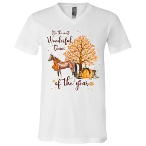 It’s The Most Wonderful Time Of The Year – Autumn Leaves Halloween Pumpkin Season Horse Lover 1