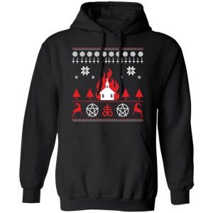 Burning Church Christmas Sweatshirt 3