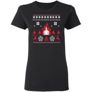 Burning Church Christmas Sweatshirt 1