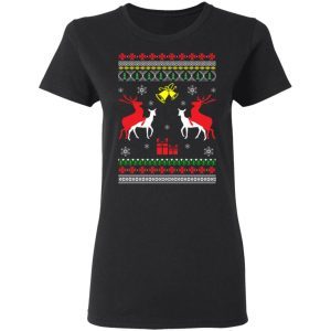 Reindeer Humping Fuck Funny Ugly Christmas Sweater 2