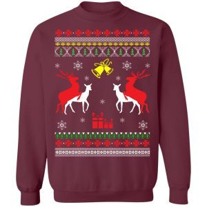 Reindeer Humping Fuck Funny Ugly Christmas Sweater 1