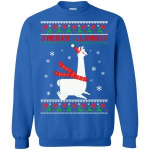 Merry LLamas Christmas Sweater 1