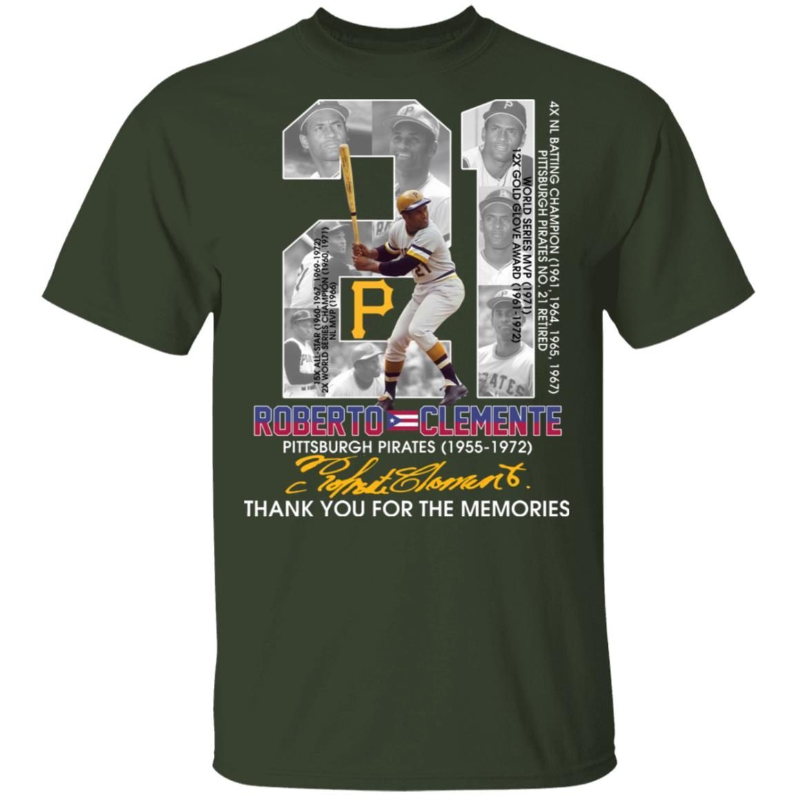 Pittsburgh Pirates Roberto Clemente #21 1955-1972 Shirt 4