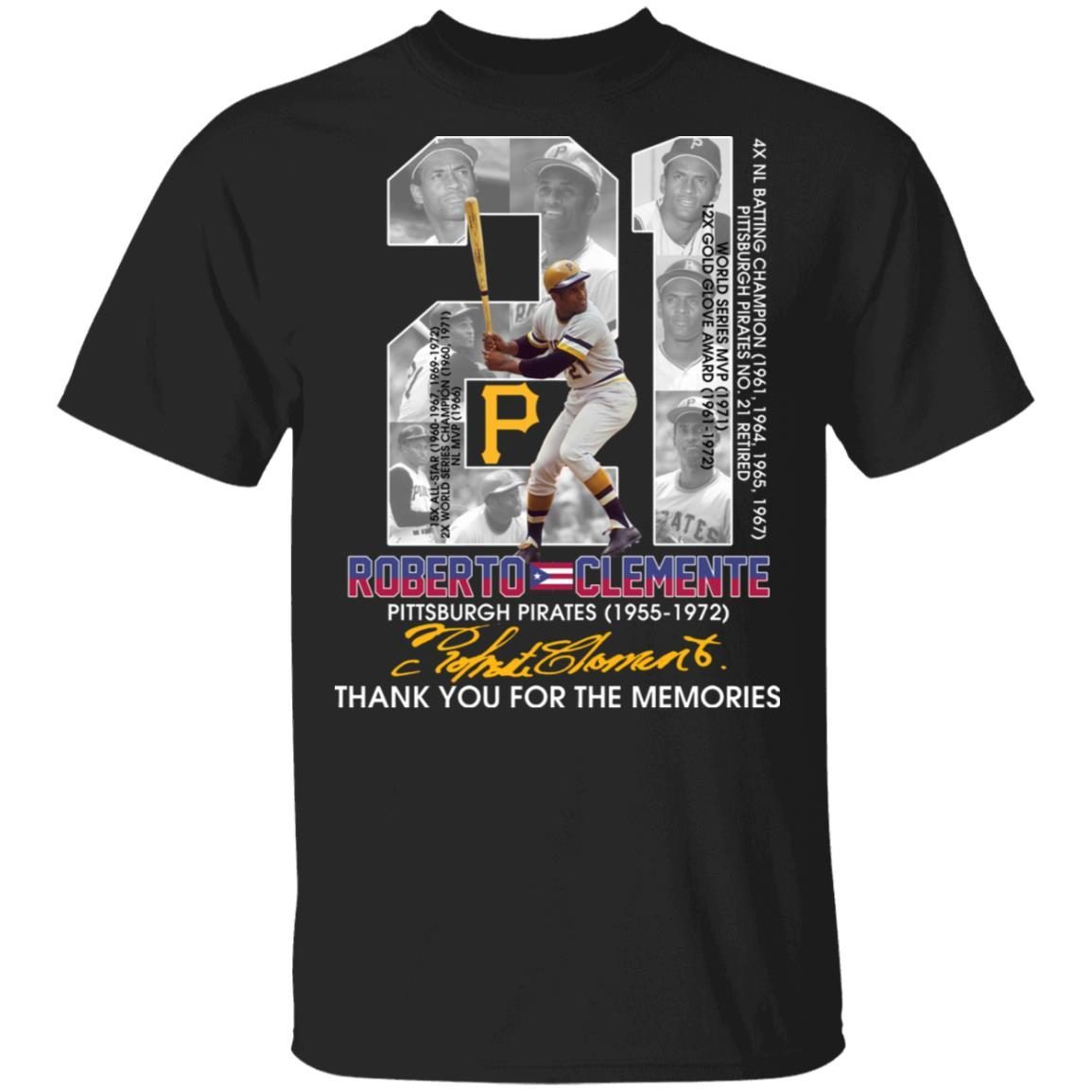 Pittsburgh Pirates Roberto Clemente #21 1955-1972 Shirt 1