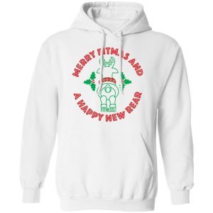 Merry fitmas and a happy new rear Christmas sweatshirt 3