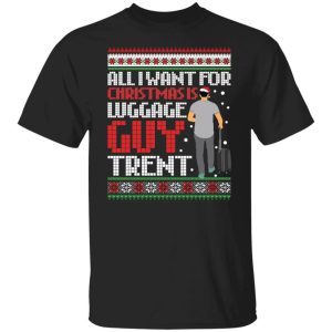 All i want for Christmas luggage guy trend sweater 3
