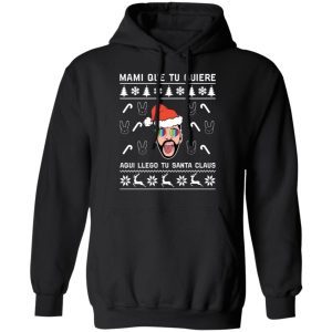Bad Bunny Aqui Llego Tu Santa Claus Christmas sweater 3
