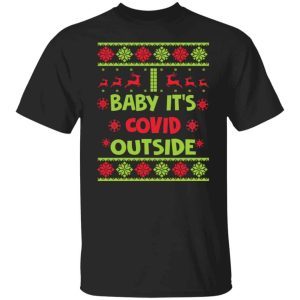 Baby it’s covid outside Christmas sweater 3