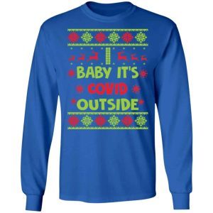 Baby it’s covid outside Christmas sweater 1