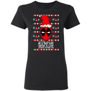 Deadpool - In A Red Suit With A Lap Worth Sitting On Christmas 3