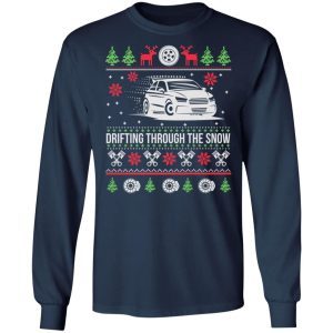 Drifting Through The Snow Car Ugly Christmas Sweater 3
