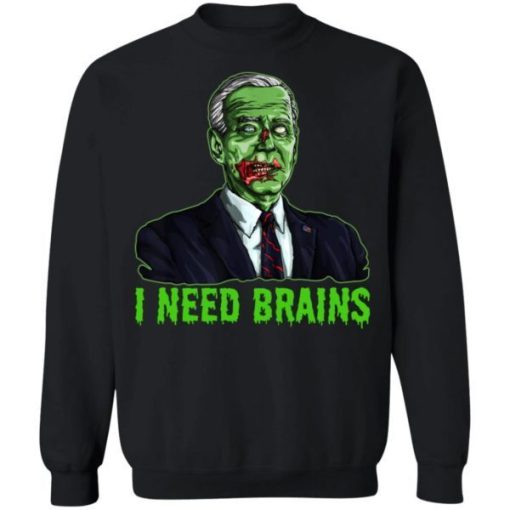 Joe Biden Zombie I Need Brains Shirt 3.jpg