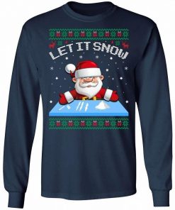 Let It Snow Cocaine Santa Adult Humor Funny Ugly Christmas Shirt 2.jpg