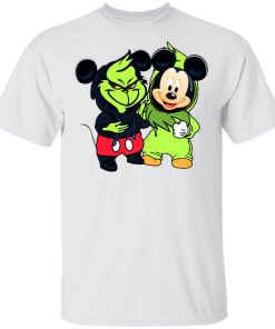 Mickey Mouse And Baby Grinch Shirt.jpg