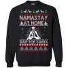 Namastay At Home And Wait For Santa Christmas Shirt.jpeg