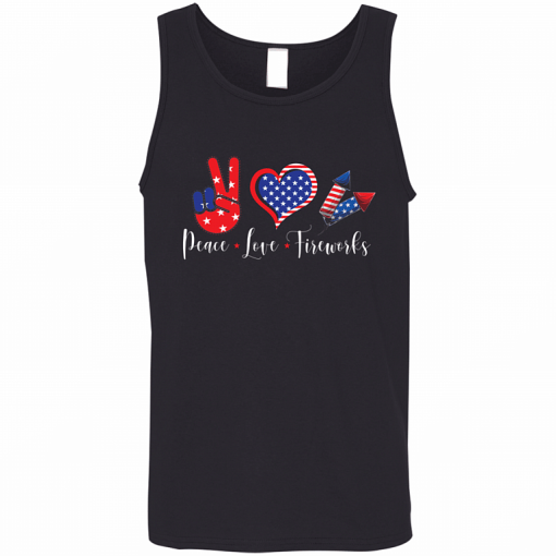 Peace Love Fireworks Funny 4th Of July Shirt.png