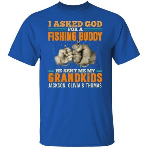 Personalized I Asked God For A Fishing Buddy He Sent Me My Grandkids Vintage 3.jpg