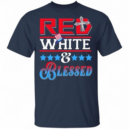 Red White And Blessed 4th Of July Patriotic America Shirt 3.jpg