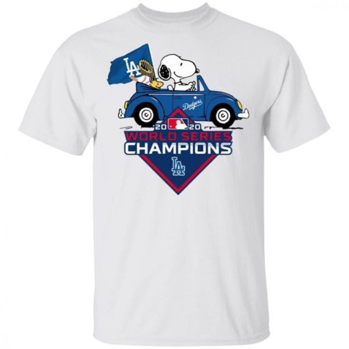 Snoopy And Woodstock Los Angeles Dodgers 2020 World Series Champions Shirt.jpg