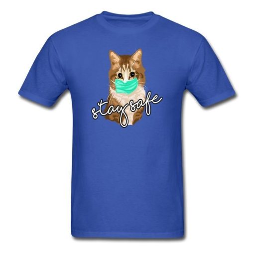 Stay Safe Cat Lovers Personalized Funny Tee Shirt 3.jpg