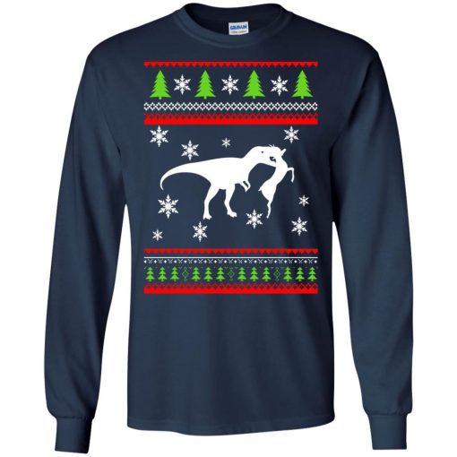 T Rex Attack Reindeer Ugly Sweater 3.jpeg