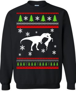 T Rex Attack Reindeer Ugly Sweater 4.jpeg