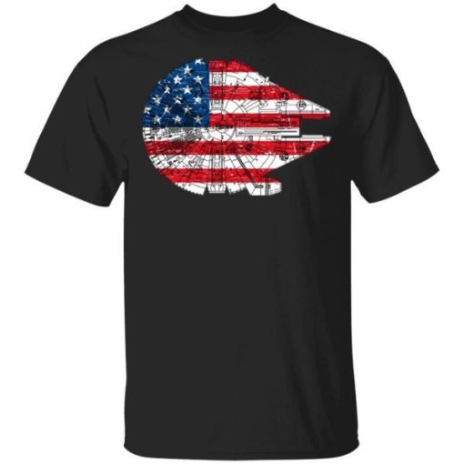 The Millennium Falcon American Flag 4th Of July Shirt 3.jpg