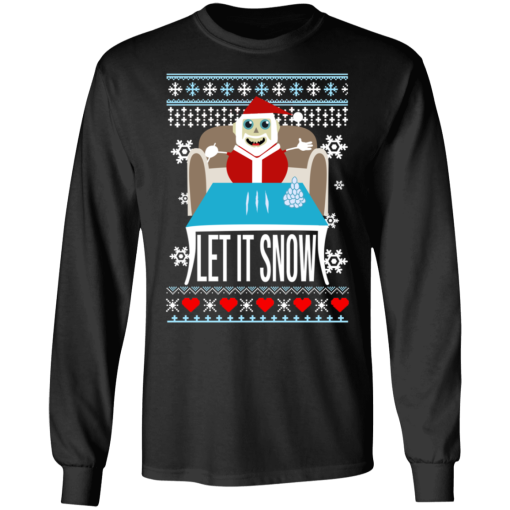 Walmart Cocaine Santa Elf Let It Snow Shirt.png