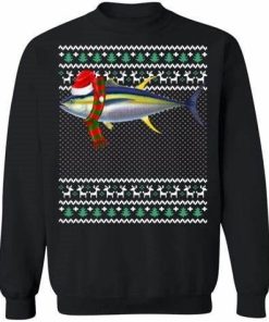 Xmas Santa Hat Yellowfin Tuna Santa Christmas Shirt