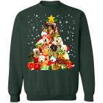 Golden Retriever Christmas Tree sweatshirt 4
