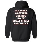 Good Sex No Stress One Boo No Ex Small Circle Big Checks shirt 2