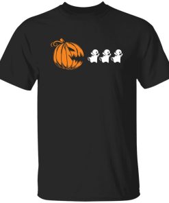 Halloween pumpkin pacman ghost shirt